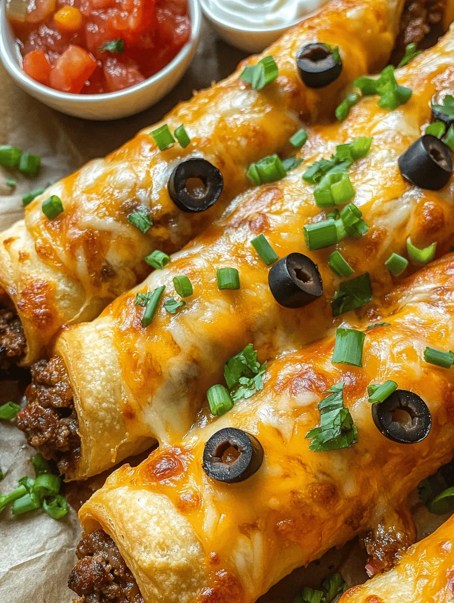 If you're searching for a fun and delicious way to enjoy the beloved flavors of tacos, look no further than Cheesy Taco Sticks! This innovative recipe reimagines traditional taco ingredients by wrapping them in a crispy, golden crescent roll dough, resulting in a delightful snack or appetizer that is perfect for any occasion. Whether you're hosting a game day party, a casual gathering with friends, or simply looking for a quick weeknight meal, Cheesy Taco Sticks are sure to impress both your taste buds and your guests.