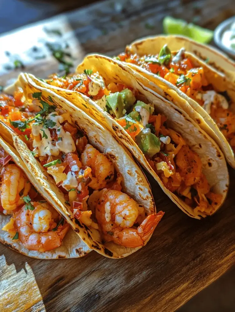 What makes Shrimp Fiesta Tacos particularly appealing is their ability to cater to diverse tastes and dietary needs. They can be easily customized to suit individual preferences, whether you prefer a spicy kick or a mild flavor profile. The versatility of shrimp tacos extends beyond just ingredients; they are suitable for various occasions, from taco nights to summer barbecues, and even beach picnics.