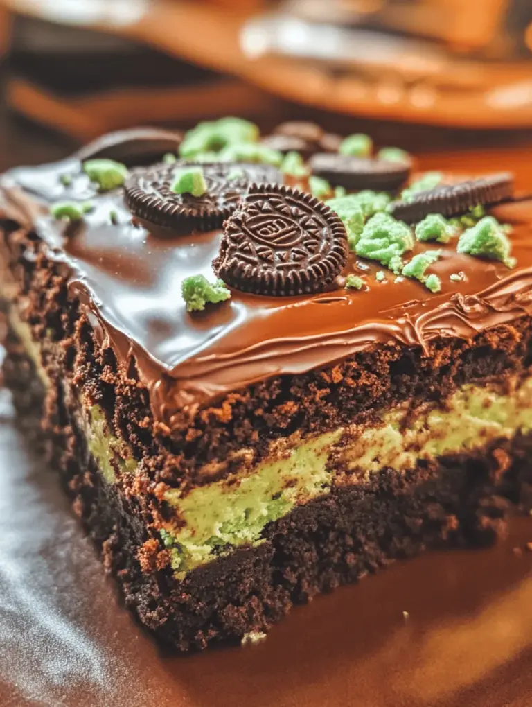 At the heart of these Triple Layer Fudgy Mint Oreo Brownies lies the fudgy brownie layer, which serves as the classic foundation for the dessert. This layer is crucial, as it sets the tone for the entire treat, offering a rich and chocolatey base that is both satisfying and indulgent.