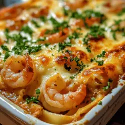 Imagine a dish that marries the comforting layers of classic Italian lasagna with the rich, savory notes of garlic butter shrimp scampi. Enter Garlic Butter Shrimp Scampi Lasagna—a culinary creation that elevates traditional lasagna into an extraordinary seafood delight. This unique recipe not only tantalizes your taste buds but also serves as a stunning centerpiece for special occasions or a satisfying meal for family dinners. The combination of tender lasagna noodles, succulent shrimp, and a luscious garlic butter sauce creates a harmonious blend of flavors that is sure to impress both guests and loved ones alike.