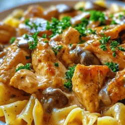 If you’re looking for a dish that embodies comfort food at its finest, look no further than Creamy Chicken Stroganoff Delight. This rich, savory dish combines tender chicken pieces with a luscious, creamy sauce, all served over a bed of warm noodles or rice. It’s the kind of meal that brings warmth to the table, making it a favorite among families and food enthusiasts alike. The appeal of Chicken Stroganoff lies not just in its sumptuous flavors, but also in its versatility, as it can be adapted to suit various dietary preferences and ingredient availabilities.