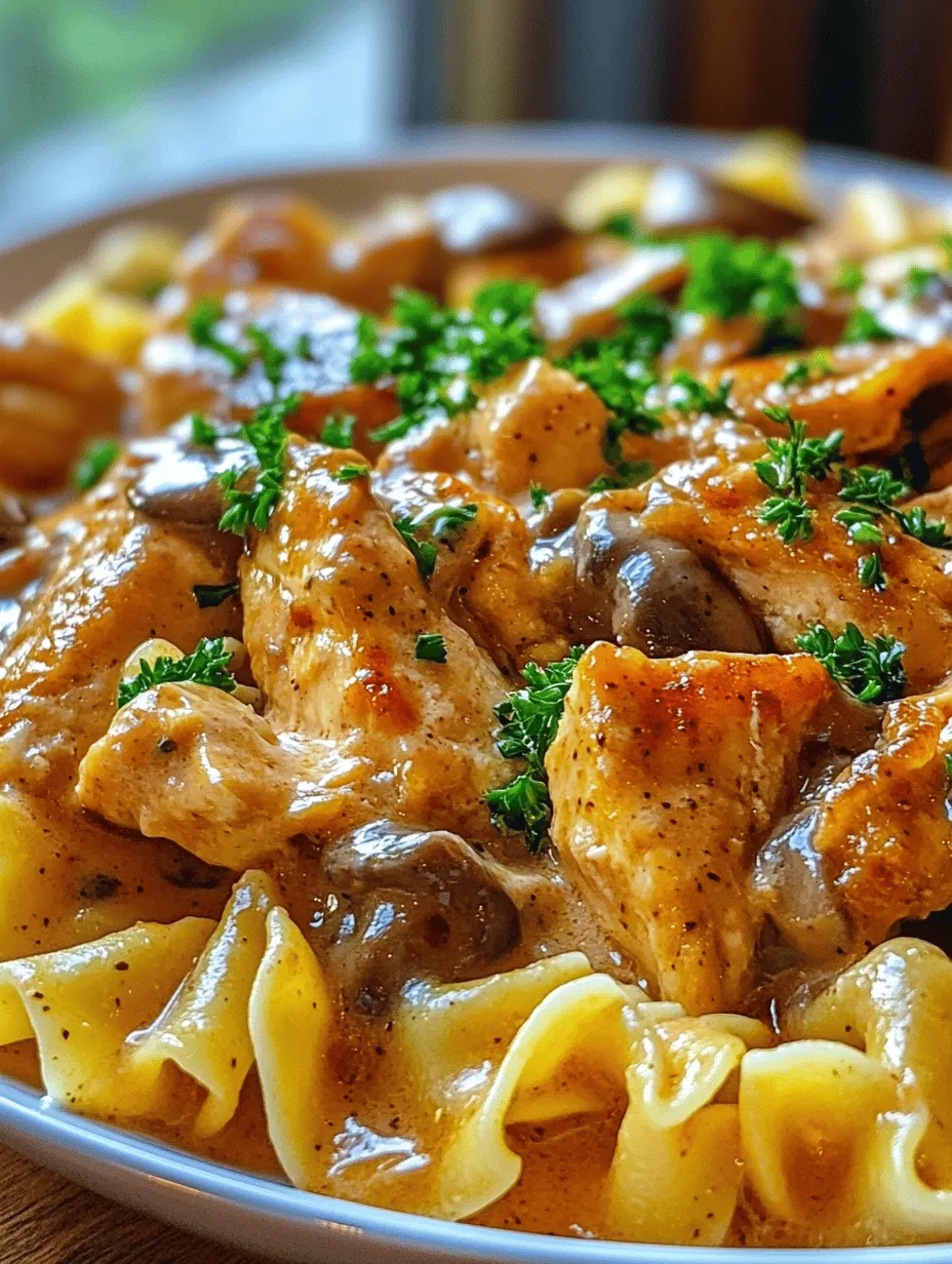 Creamy Chicken Stroganoff Delight: A Comforting Classic