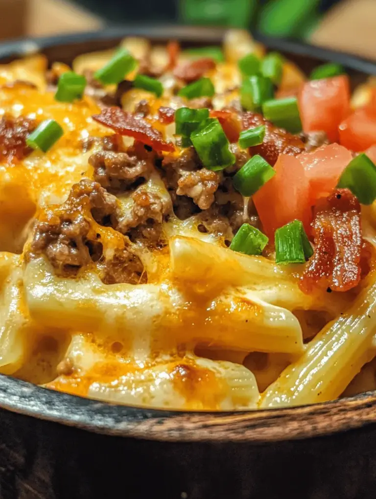 If you’re on the hunt for a dish that perfectly combines the mouthwatering flavors of a cheeseburger with the rich creaminess of Alfredo sauce, look no further than Loaded Bacon Cheeseburger Alfredo Pasta. This indulgent meal brings together the best elements of comfort food—creamy pasta, savory beef, and crispy bacon—creating a satisfying experience that is sure to please everyone at the table. Whether you're a busy parent looking for a quick weeknight dinner or hosting a gathering with friends, this recipe checks all the boxes: it’s hearty, delicious, and remarkably easy to prepare.
