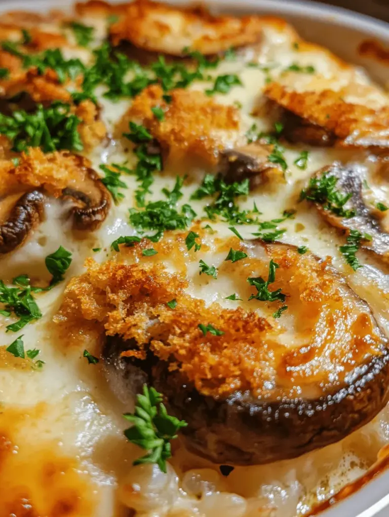 Baked cheesy mushroom casserole is the ultimate comfort food, combining earthy flavors with creamy textures that make it an irresistible dish for any occasion. This hearty casserole brings together a medley of fresh mushrooms, aromatic herbs, and rich dairy components, creating a warm and satisfying meal that appeals to both mushroom lovers and the uninitiated alike. As a versatile dish, it fits seamlessly into various dietary preferences, whether you’re accommodating vegetarians, looking for gluten-free options, or simply searching for a delicious side to accompany your main course.