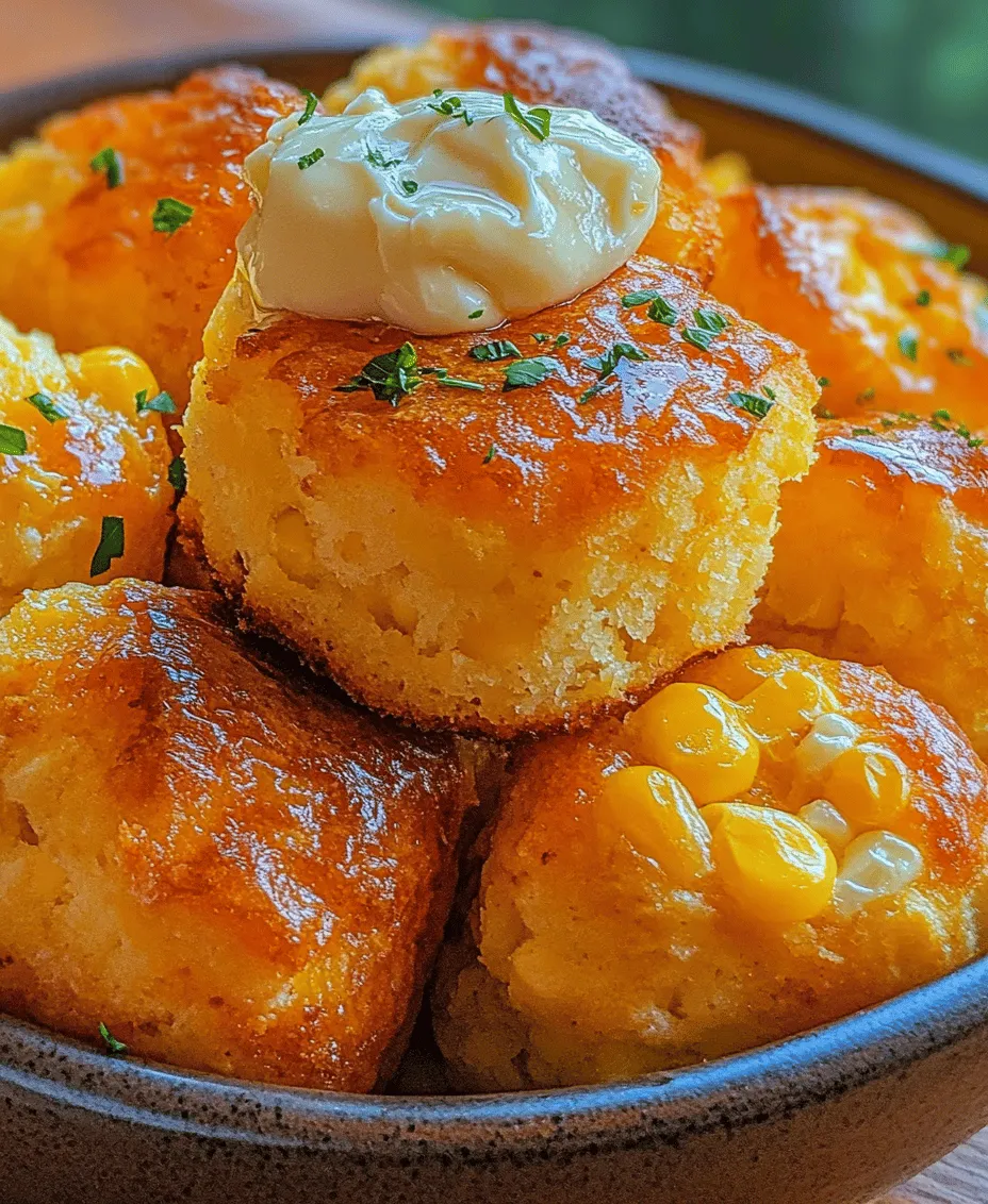 Cornbread is a cherished staple in Southern cuisine, renowned for its comforting texture and rich, corn-forward flavor. This versatile bread has graced tables for generations, often accompanying hearty meals and family gatherings. Let's take a moment to appreciate this beloved dish before we dive into an exciting variation: Southern-Style Honey Butter Cornbread Poppers. These delightful bites combine the traditional essence of cornbread with the sweetness of honey and the richness of butter, transforming a classic into a fun, finger-friendly treat.