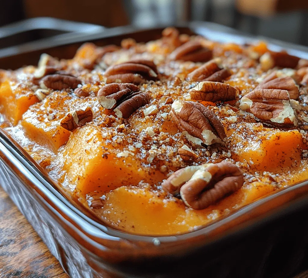 Sweet potato casserole is a cherished dish that holds a special place in the hearts and homes of many families. Often associated with the warmth of holiday gatherings, this comforting casserole brings a delightful fusion of flavors that appeals to both the young and old. The rich creaminess of the sweet potato base combined with the crunchy, nutty pecan topping creates a culinary experience that is as pleasing to the palate as it is to the eye.