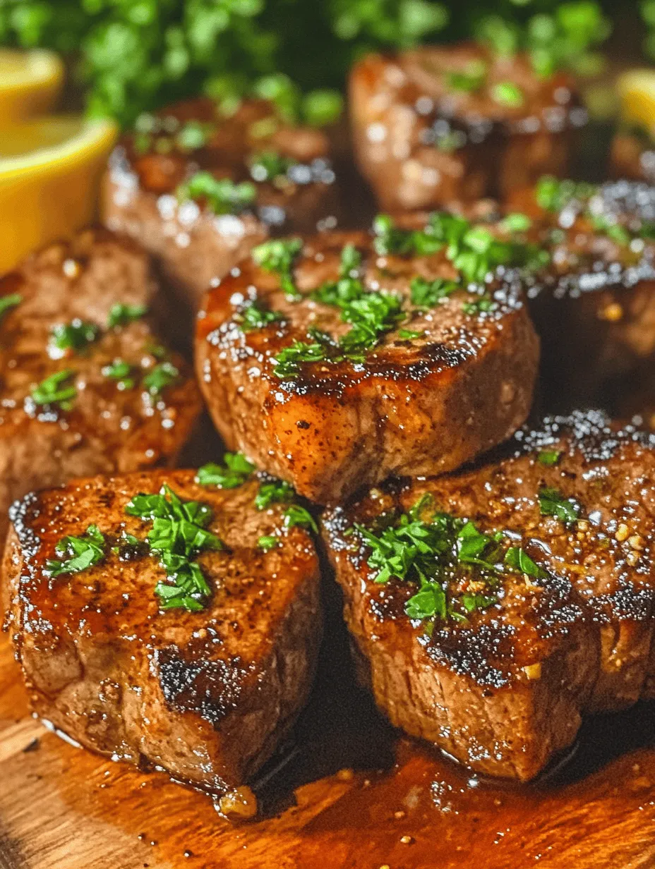 Cajun Garlic Butter Steak Bites are a mouthwatering dish that brings together the robust flavors of Cajun cuisine with tender, succulent pieces of steak. Perfectly seasoned and seared, these steak bites are an irresistible combination of spice and richness, making them an excellent choice for both appetizer platters and main courses. Whether you're hosting a gathering or simply looking for a quick yet impressive meal, this recipe offers the versatility you need. The delightful balance of spices and buttery goodness ensures that each bite is bursting with flavor, sure to satisfy even the most discerning palate.