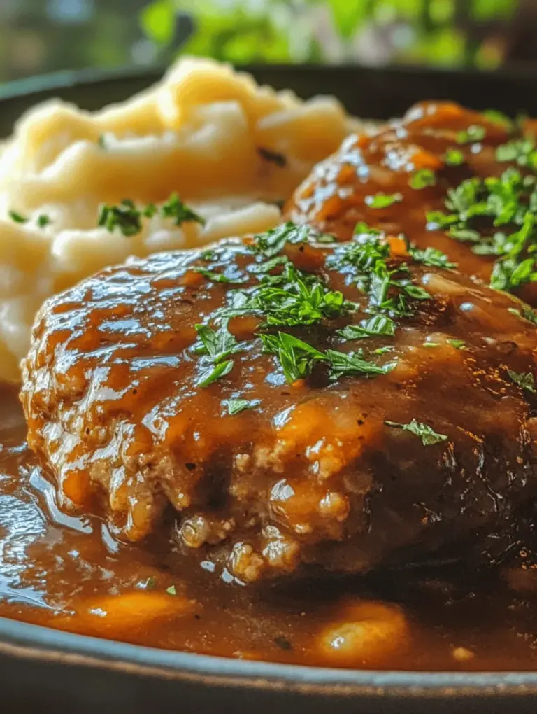 In the realm of culinary traditions, comfort food holds a special place in our hearts and kitchens. These are the dishes that evoke nostalgia, warmth, and a sense of belonging, often reminding us of cherished family gatherings and homestyle meals. Among the many comforting options available, Salisbury steak stands out as a hearty meal that marries simplicity with rich, savory flavors. This dish, often associated with classic American cuisine, is not only easy to prepare but also delivers a satisfying experience that can please the entire family.