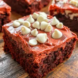 Red velvet desserts have a magical allure that captivates dessert lovers everywhere. With their striking crimson color and rich flavor, these treats often steal the show at any gathering. Among the various red velvet creations, decadent red velvet brownies stand out as a luscious alternative to the classic cake. This recipe combines the rich essence of cocoa with the unique tanginess of cream cheese, resulting in a dessert that is both indulgent and unforgettable.