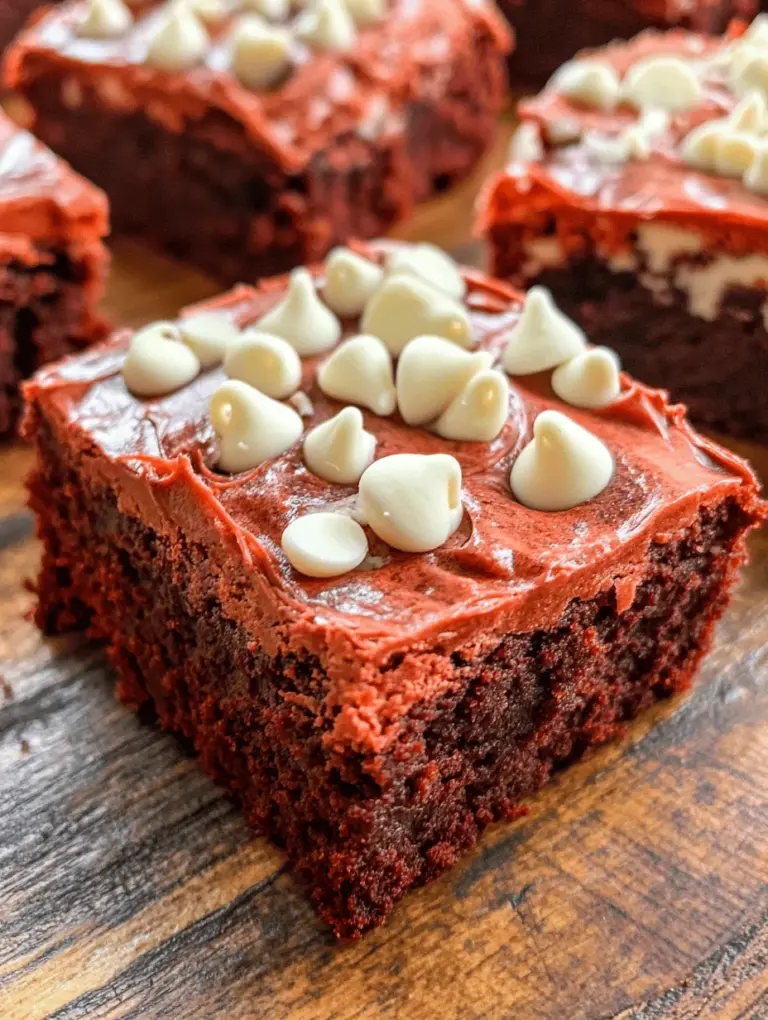 Red velvet desserts have a magical allure that captivates dessert lovers everywhere. With their striking crimson color and rich flavor, these treats often steal the show at any gathering. Among the various red velvet creations, decadent red velvet brownies stand out as a luscious alternative to the classic cake. This recipe combines the rich essence of cocoa with the unique tanginess of cream cheese, resulting in a dessert that is both indulgent and unforgettable.