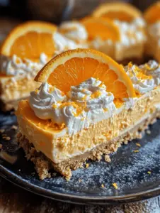 If you’re searching for a dessert that perfectly encapsulates the essence of summer, look no further than the No-Bake Orange Creamsicle Cheesecake. This delightful confection brings back memories of warm days spent enjoying the classic orange creamsicle popsicles that many of us cherished during childhood. With its luscious, creamy texture and refreshing citrus notes, this cheesecake is a nostalgic treat that is both easy to make and irresistibly delicious.