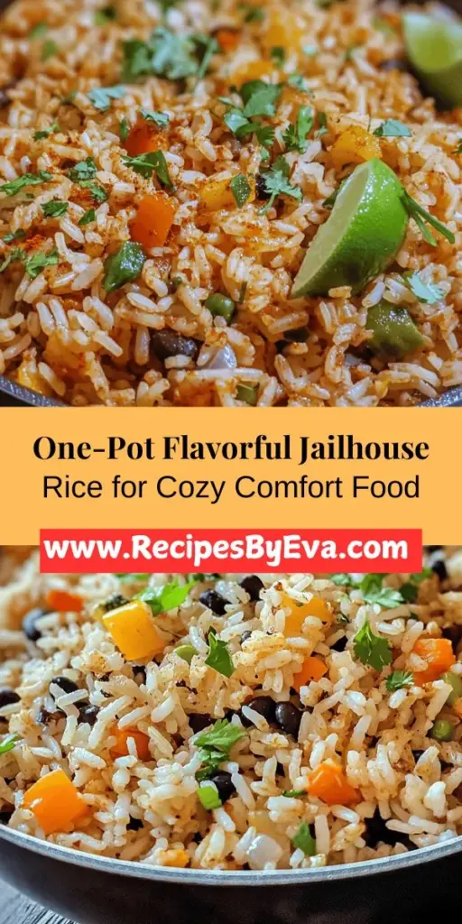 Discover the heartwarming flavors of Flavorful Jailhouse Rice, a comforting one-pot meal that's perfect for busy evenings or gatherings. This easy recipe features fluffy long-grain rice, protein-packed black beans, and vibrant mixed vegetables, all infused with rich spices and chicken broth. Enjoy a satisfying dish that nourishes both body and soul, while evoking memories of home-cooked goodness. Try this delicious blend of flavors today!