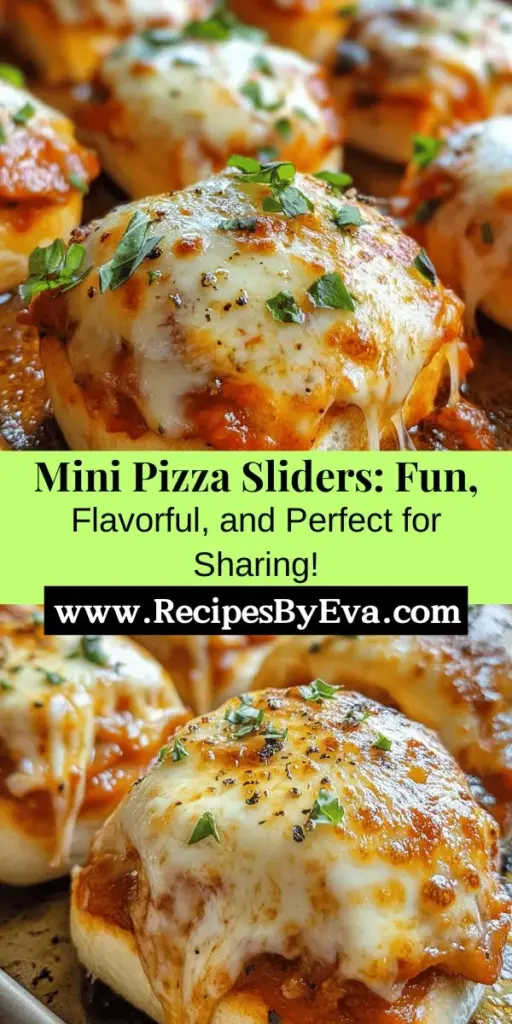 Discover the ultimate crowd-pleaser with delicious Pizza Sliders! These bite-sized sandwiches offer a creative twist on traditional pizza, perfect for game days, gatherings, or cozy family dinners. Easy to make and customizable to suit everyone's tastes, they feature gooey mozzarella, savory marinara, and your favorite toppings nestled in soft, buttery buns. With minimal prep and a quick baking time, create a mouthwatering dish that's sure to impress your guests!