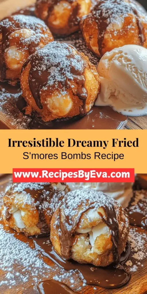 Discover the ultimate treat with Fried S'mores Bombs! This delicious recipe takes the nostalgic flavors of classic s'mores—graham crackers, gooey marshmallows, and rich chocolate—and wraps them in a crispy, fried dough. Perfect for parties or cozy nights, these indulgent bites will impress everyone. Follow our step-by-step instructions to create this delightful dessert that brings campfire magic right to your kitchen. Enjoy and create sweet memories!