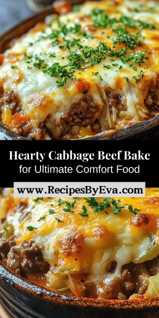 Uncover the comforting flavors of Cabbage Beef Bake Delight, a mouthwatering dish that combines ground beef, fresh green cabbage, and melted cheddar cheese. This recipe is perfect for weeknight dinners or family gatherings, providing a delicious way to enjoy vegetables without compromising on taste. Packed with nutrients, learn how to customize this hearty bake with spices, fresh ingredients, and different cheese blends to suit your preferences. Enjoy a meal that brings warmth and satisfaction to every table!