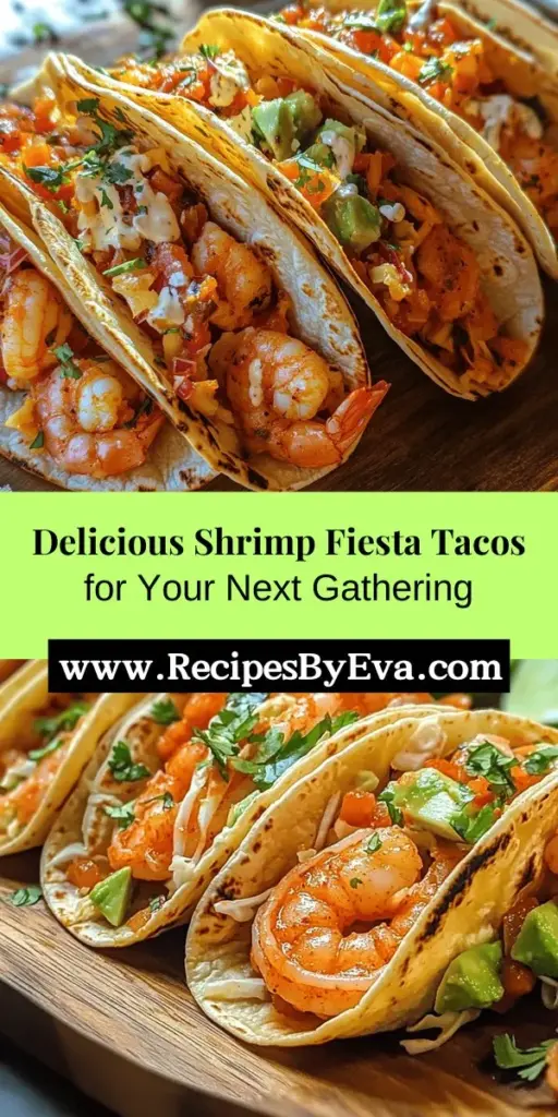 Experience a burst of flavor with Shrimp Fiesta Tacos! This delightful dish features juicy shrimp seasoned with zesty spices, all wrapped in warm tortillas. Perfect for any occasion, these tacos are easily customizable to suit your taste. Add fresh toppings like avocado, cilantro, and lime for a refreshing twist. Journey into the world of vibrant flavors and textures that will transport you to a beachside paradise with every bite. Enjoy the fun and creativity of taco-making!