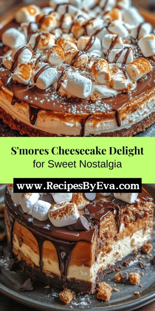 Indulge in the delicious S'mores Cheesecake Delight, a perfect blend of nostalgia and decadence. This dessert combines rich cheesecake with the beloved flavors of classic S'mores—think gooey marshmallows, rich chocolate, and crunchy graham crackers. Whether for a barbecue, a birthday party, or a cozy night in, this stunning treat is easy to prepare and sure to impress your guests. Discover how to create this enchanting dessert that evokes cherished memories and brings smiles all around.