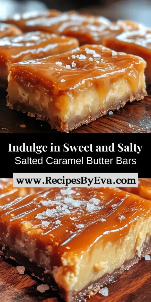 Indulge in the ultimate dessert experience with salted caramel butter bars! This delightful recipe combines the rich sweetness of caramel with a touch of sea salt, creating a perfect balance that pleases any palate. Ideal for family gatherings or cozy nights, these gooey bars are easy to make and incredibly satisfying. Serve them warm with ice cream or enjoy them cold with coffee. Discover the joy of homemade treats with this must-try recipe that promises to impress!