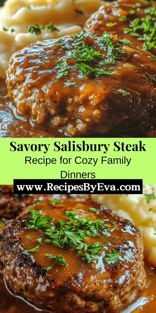 Discover the comforting charm of Savory Salisbury Steak Delight, a classic American dish that combines juicy ground beef patties with a rich, flavorful gravy. This nostalgic meal evokes warmth and family gatherings, making it perfect for weeknight dinners or potlucks. Learn about the key ingredients, preparation tips, and ideal pairings like creamy mashed potatoes or steamed vegetables. Make cooking easier with this step-by-step guide and bring a taste of comfort to your table.