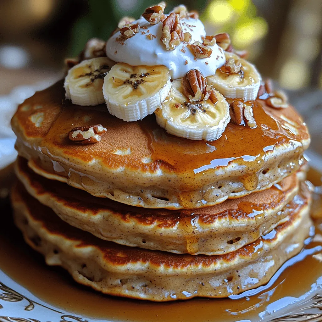 If you're looking for a breakfast or brunch dish that combines indulgence with simplicity, look no further than Caramelized Banana Foster Pancakes. This delightful fusion of fluffy pancakes and rich, caramelized bananas is not just a meal; it’s an experience that tantalizes the taste buds. Inspired by the classic New Orleans dessert, Bananas Foster, this pancake recipe brings together warm, comforting flavors that are perfect for festive gatherings or leisurely weekend mornings. The sweet aroma of caramelized bananas wafting through your kitchen will beckon everyone to the table, eager for a bite of this mouthwatering dish.