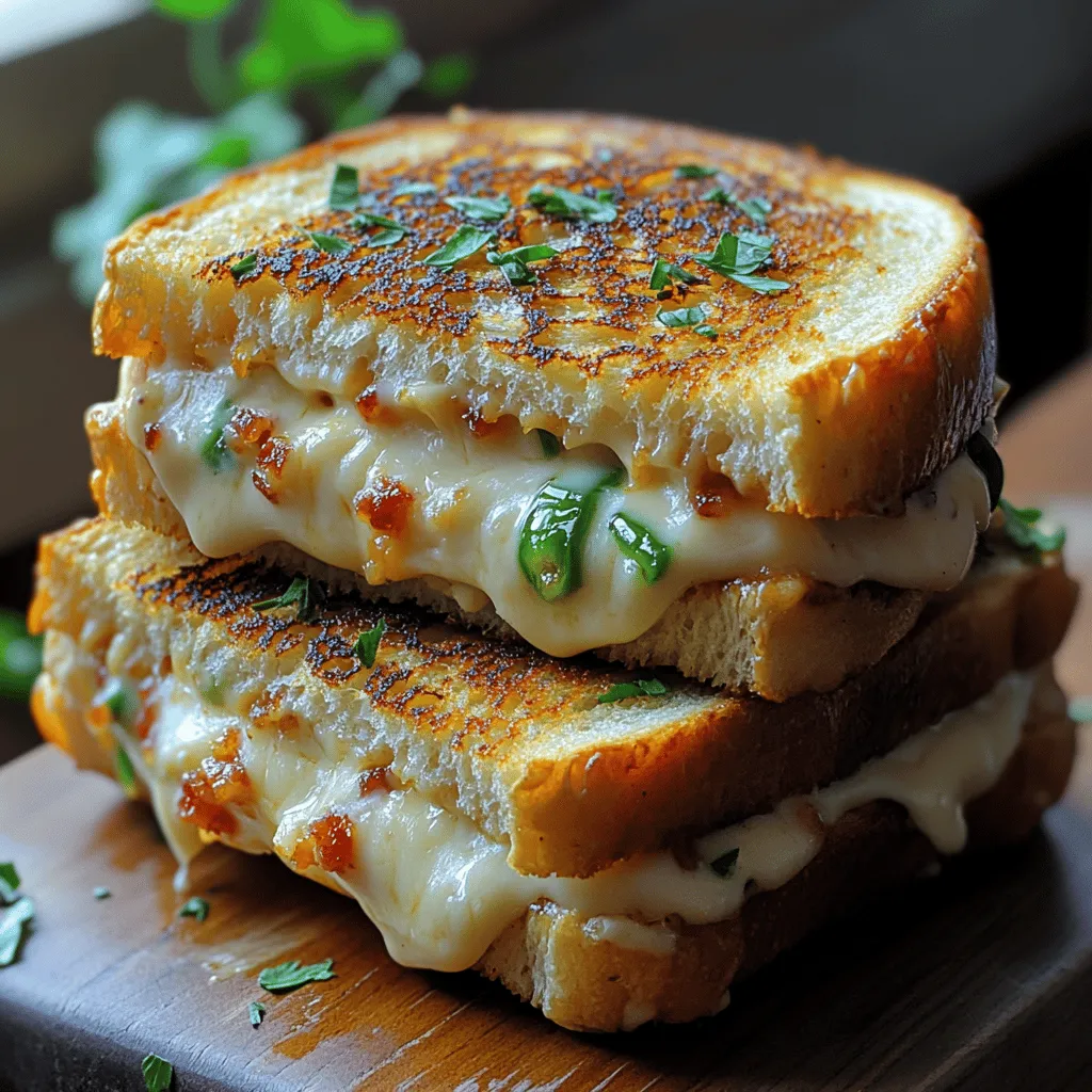 The choice of bread is critical when crafting the perfect grilled cheese sandwich. While many people gravitate toward classic options like white bread or whole wheat, we recommend considering sourdough for its distinct flavor and texture. Sourdough, with its tangy notes and chewy crust, complements the richness of the cheeses and the kick from the jalapeños. The crispy outer layer holds up well against the gooey interior, creating a delightful contrast that every sandwich lover craves.