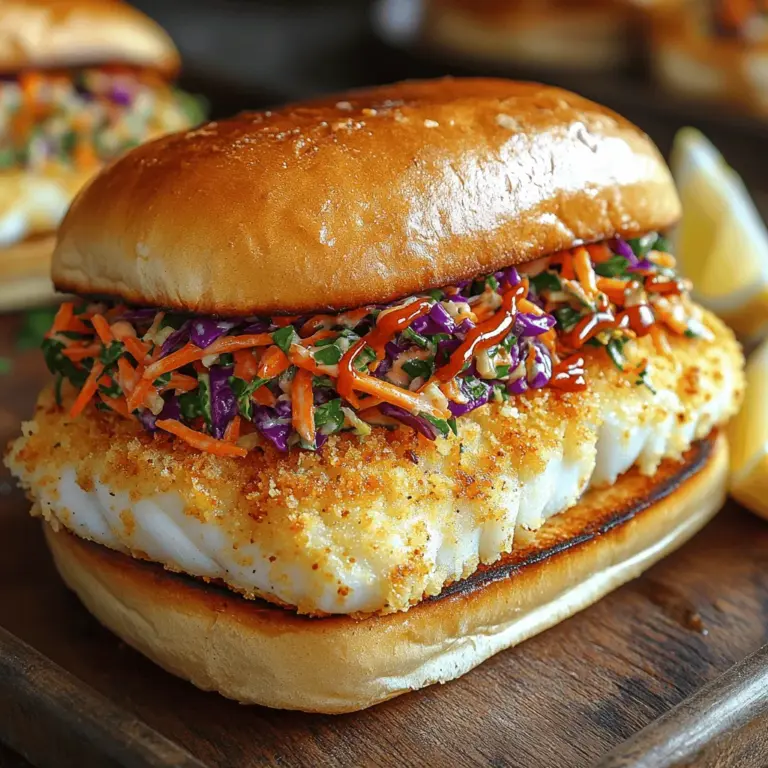 Fish sandwiches hold a special place in culinary culture, celebrated for their versatility and satisfying flavors. From bustling beach shacks to upscale restaurants, the combination of flaky fish and a variety of toppings has made these sandwiches a staple across various cuisines. Among the many iterations, the crispy fish sandwich with spicy slaw stands out as a delightful meal that perfectly balances texture and taste. This sandwich is not just a feast for the eyes but also a harmonious blend of crispy, tender fish and a zesty, crunchy slaw that elevates the dining experience to new heights.