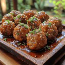 Welcome to the world of Sticky Sesame Ginger Meatballs, a dish that marries the principles of East Asian cuisine with a satisfying, hearty meal perfect for any occasion. This recipe draws inspiration from traditional Asian flavors, creating a fusion that is not only delicious but also easy to prepare. Imagine tender meatballs made from ground chicken or turkey, infused with aromatic spices and herbs, then coated in a sticky, sweet-savory sauce that will leave your taste buds dancing. Whether you’re planning a cozy family dinner or simply want to meal prep for the week, these meatballs will bring excitement to your table.