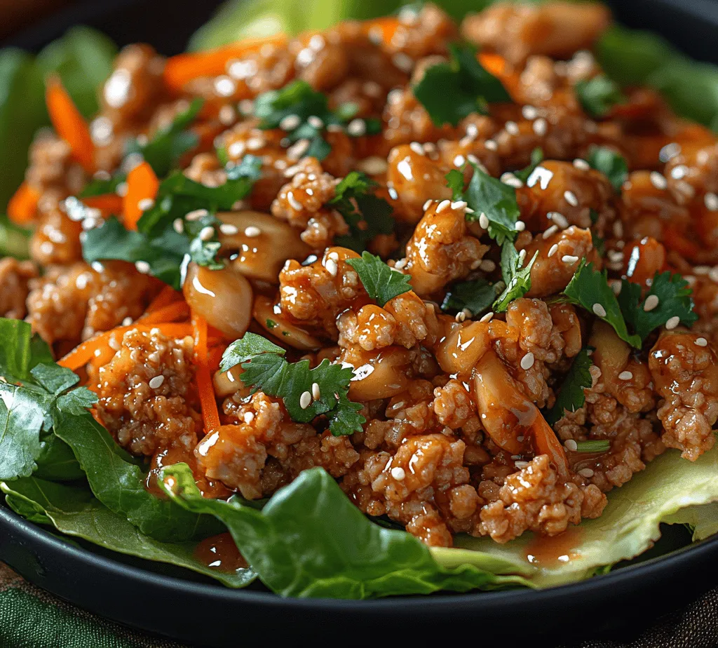 To create a delicious batch of Crunchy Sesame Hoisin Ground Chicken Lettuce Wraps, understanding each ingredient's role is essential. This dish is built upon a foundation of fresh produce, lean protein, and savory flavors that come together harmoniously.