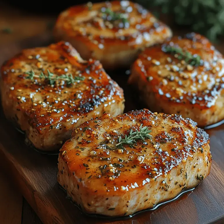 Pork chops have long been a beloved staple in home cooking, prized for their versatility and rich flavor. When prepared with the right ingredients, they can transform into a culinary masterpiece that tantalizes the taste buds. One such dish that embodies this idea is the Maple Bourbon Glazed Pork Chops. This recipe marries the savory goodness of pork with the unique sweetness of maple syrup and the warm, complex notes of bourbon, creating a dish that is not only delicious but also incredibly satisfying.