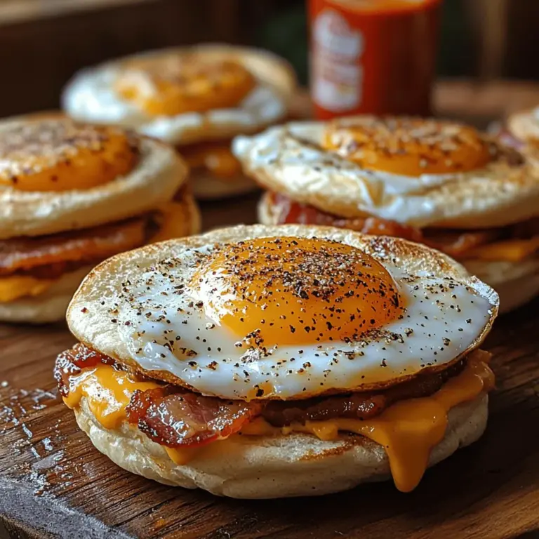 The Egg McMuffin, a quintessential breakfast item, has captured the hearts—and stomachs—of millions around the globe since its introduction by McDonald’s in 1972. This iconic sandwich, featuring a perfectly poached egg, savory Canadian bacon, and melty American cheese, all nestled within a toasted English muffin, has become synonymous with morning routines and quick breakfasts. Its unique combination of flavors and textures not only makes it a delightful way to start the day but has also led to its status as a cultural staple, inspiring countless adaptations and copycat recipes.