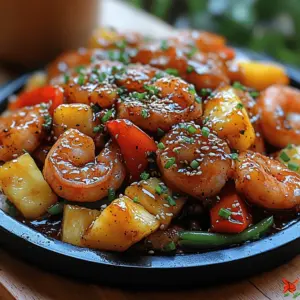Welcome to a culinary adventure that transports you straight to tropical shores with the vibrant flavors of our Pineapple Teriyaki Shrimp Stir Fry. This dish captures the essence of summer with its colorful ingredients and delightful combination of sweet and savory notes. Imagine succulent shrimp coated in a rich teriyaki sauce, complemented by the juicy sweetness of fresh pineapple and the crunch of colorful vegetables. Not only does this dish tantalize your taste buds, but it also offers a quick and straightforward cooking experience, making it perfect for both busy weeknight dinners and special gatherings.