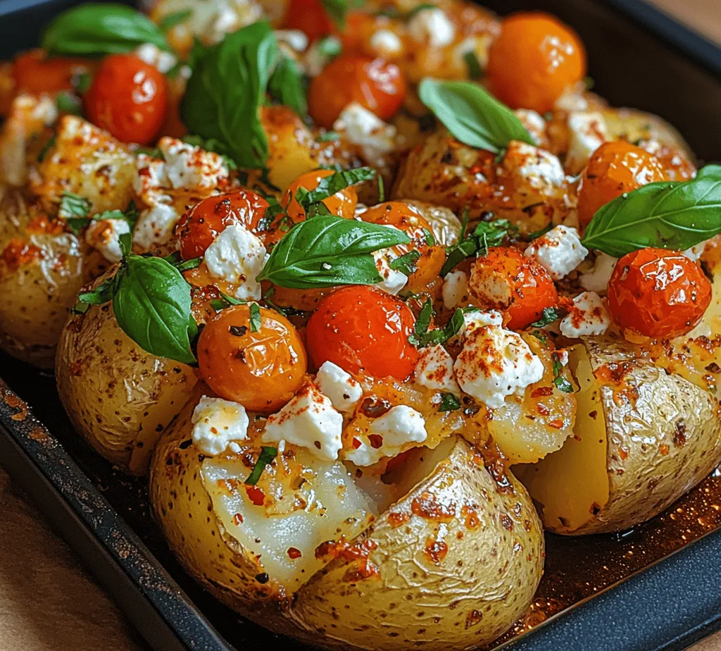Discover the delightful flavors of Mediterranean cuisine with our Feta Fiesta Potato Bake. This dish combines the comforting basics of baked potatoes with the rich, tangy goodness of feta cheese and vibrant cherry tomatoes. Perfect for a cozy dinner or a festive gathering, this recipe not only satisfies your taste buds but also provides a wholesome meal packed with nutrients. Each bite promises a harmonious blend of textures and flavors, making it a go-to recipe for both casual meals and special occasions. If you’re looking to impress your guests or simply treat yourself to a delicious homemade dish, read on to learn how to prepare this delightful recipe that is sure to be a crowd-pleaser.
