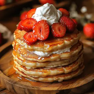 Pancakes are a beloved breakfast staple around the world, gracing tables with their fluffy texture and comforting warmth. Whether served with a drizzle of syrup, a pat of butter, or simply enjoyed plain, pancakes have an undeniable charm that makes them a favorite for families and food enthusiasts alike. However, if you're looking to elevate your breakfast game, Strawberry Shortcake Pancakes offer a delightful twist on this classic dish.