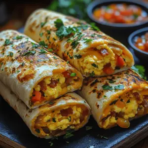 Breakfast burritos have become a beloved morning staple, offering a delightful combination of flavors and textures that kick-start your day on a high note. These portable meals are not just a trend; they embody the essence of convenience and satisfaction, making them a go-to choice for busy mornings and leisurely brunches alike. When you think of breakfast, the irresistible duo of bacon and cheddar often comes to mind, and this recipe showcases these classic ingredients in a way that elevates the humble burrito to new heights.