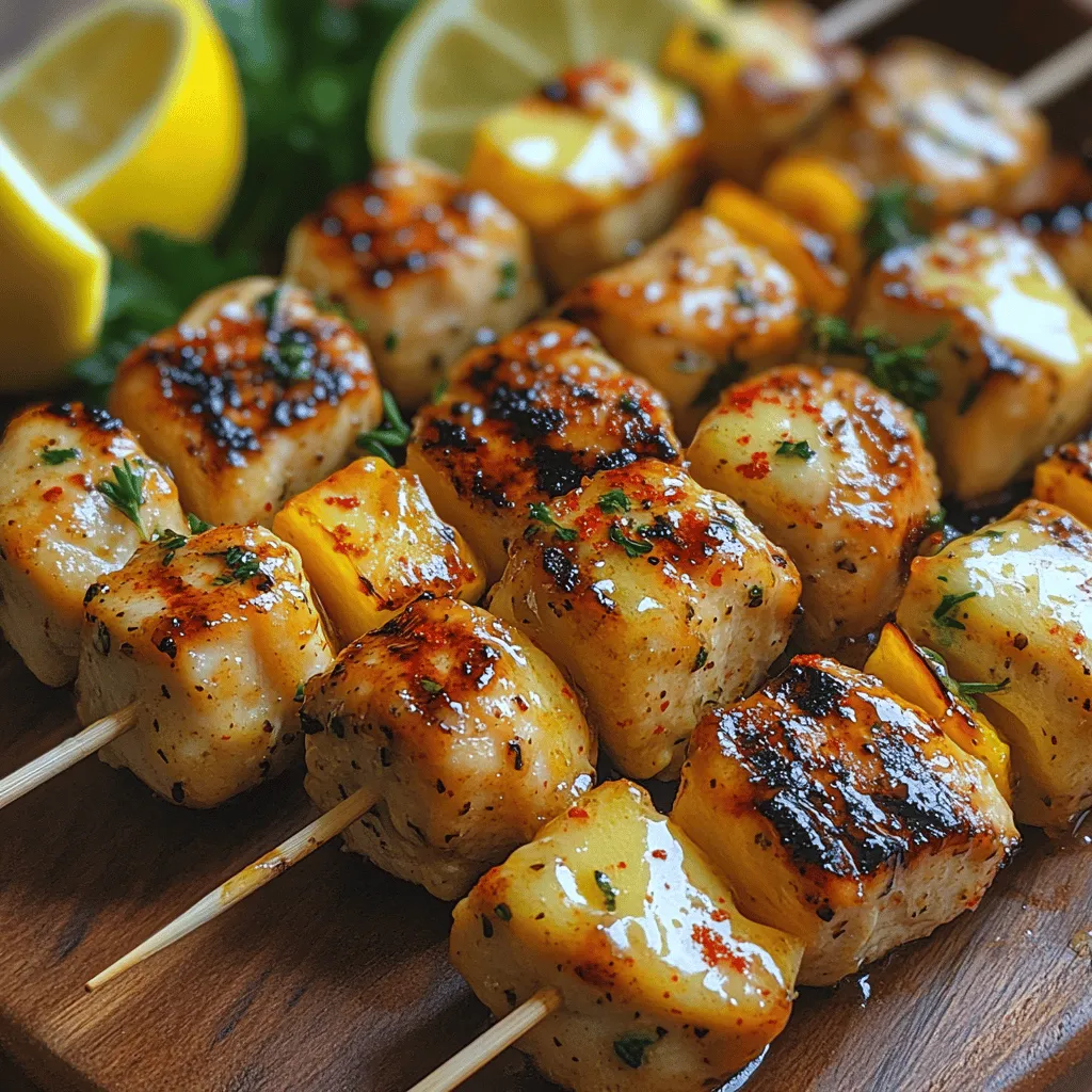 Chicken skewers have made a name for themselves as a beloved dish across various cuisines, cherished for their versatility and ease of preparation. Whether grilled at summer barbecues, skewered for a quick weeknight dinner, or served as an appetizer at a gathering, chicken skewers can cater to a multitude of tastes and occasions. Among the many varieties, Lemon Butter Chicken Skewers stand out as a unique twist that elevates the classic recipe to new heights with the zesty brightness of lemon and the rich, comforting depth of butter.