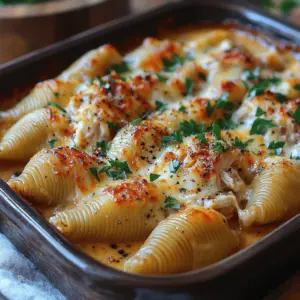Garlic Butter Chicken Alfredo Stuffed Shells are a culinary masterpiece that combines rich flavors and creamy textures, making them a standout dish for any meal. This recipe not only showcases the comforting goodness of pasta but also brings together shredded chicken, a medley of cheeses, and a luscious garlic butter Alfredo sauce. Perfect for family dinners or special occasions, these stuffed shells are sure to impress your guests and family alike.