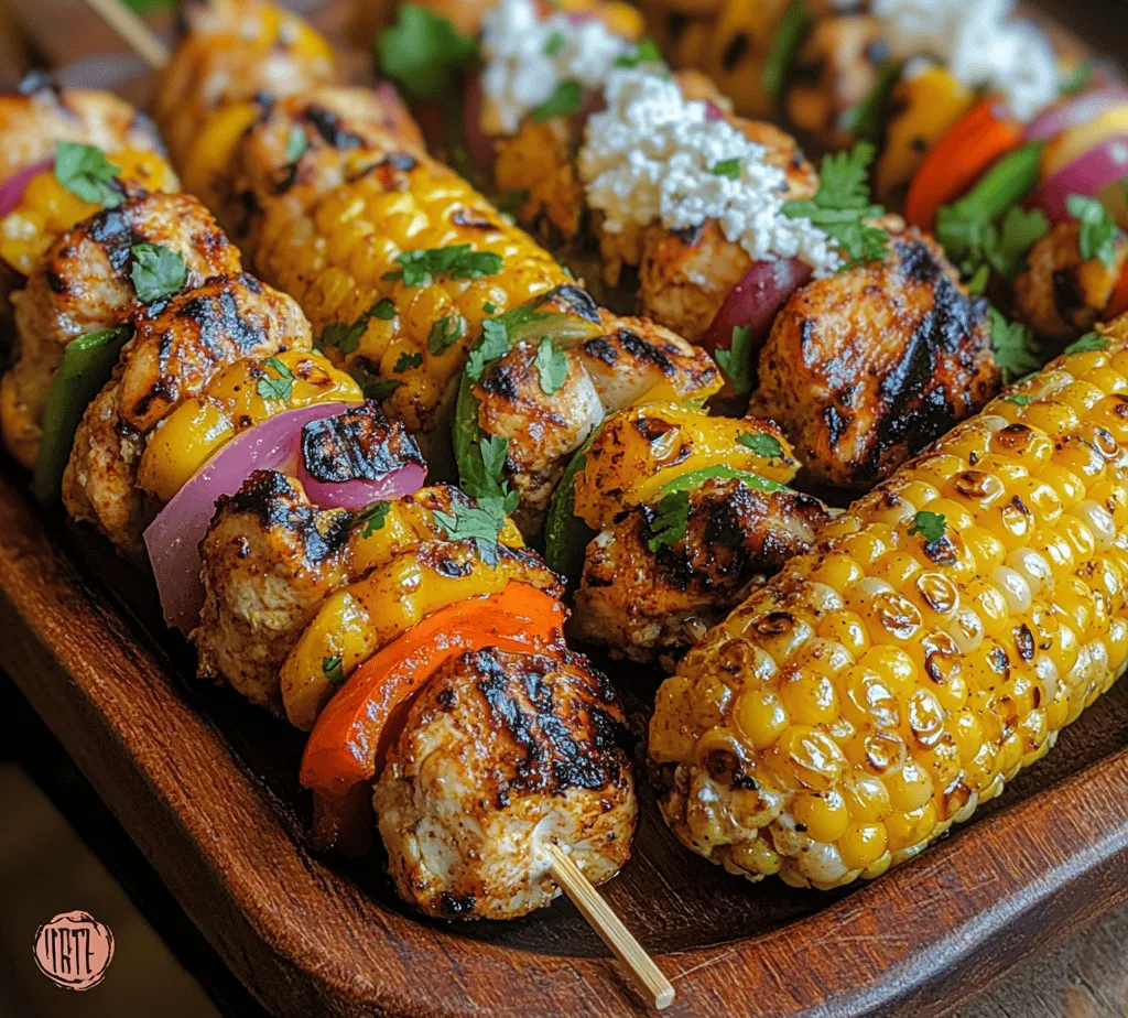 Mexican cuisine is celebrated for its vibrant flavors, colorful presentations, and rich cultural heritage. Each dish tells a story, often reflecting the regional ingredients and cooking methods that have been passed down through generations. One such dish that encapsulates the essence of summer gatherings and outdoor barbecues is Grilled Mexican Street Corn and Chicken Kabobs.