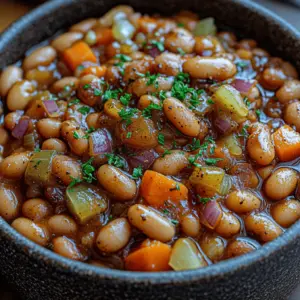 Hearty homestyle vegetarian baked beans are a comforting dish that brings warmth and satisfaction to any meal. With their rich, sweet, and savory flavors, these baked beans have become a staple in many households, transcending cultural boundaries. Often associated with summer barbecues and family gatherings, baked beans evoke feelings of nostalgia and warmth, making them a beloved dish in various cuisines. Furthermore, vegetarian baked beans emphasize the importance of plant-based eating, fitting seamlessly into a balanced diet that promotes health and well-being.