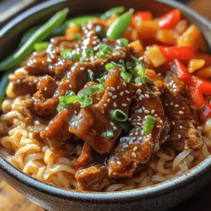 Welcome to a culinary adventure featuring the deliciously vibrant Sweet & Spicy Hoisin Beef Noodles. This dish is a delightful fusion of flavors that perfectly balances sweet and spicy elements, making it an irresistible choice for any mealtime occasion. Whether you are looking for a quick weeknight dinner or an impressive dish to serve guests, this recipe has you covered.
