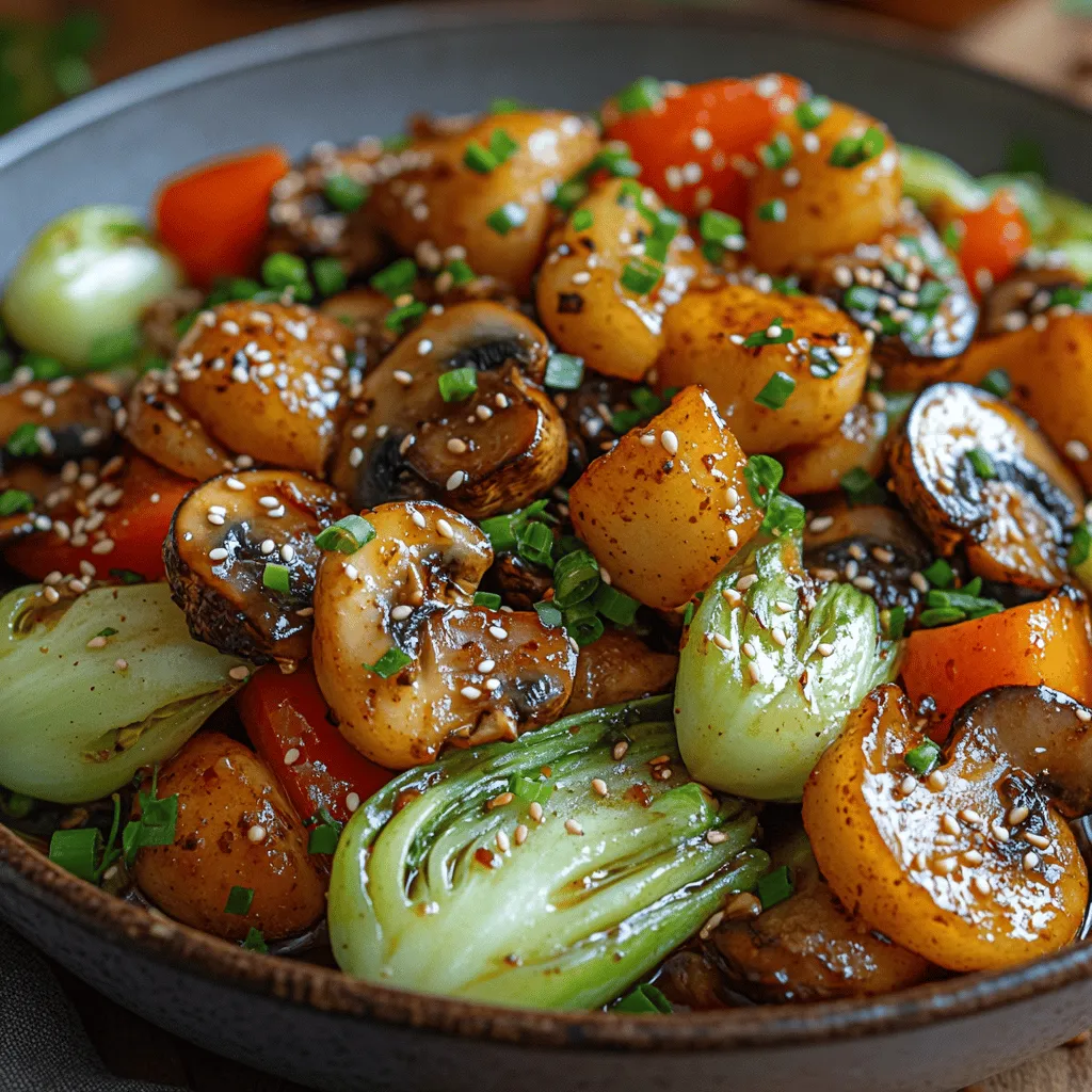 If you're looking for a quick and delicious meal that is both nutritious and satisfying, the Savory Bok Choy & Mushroom Medley is an excellent choice. This vibrant dish celebrates the wonderful textures and flavors of fresh vegetables, making it a perfect centerpiece for a weeknight dinner or a cozy gathering with family and friends. Stir-fried vegetables are a staple in many cuisines around the world, offering a delightful combination of taste and health benefits.