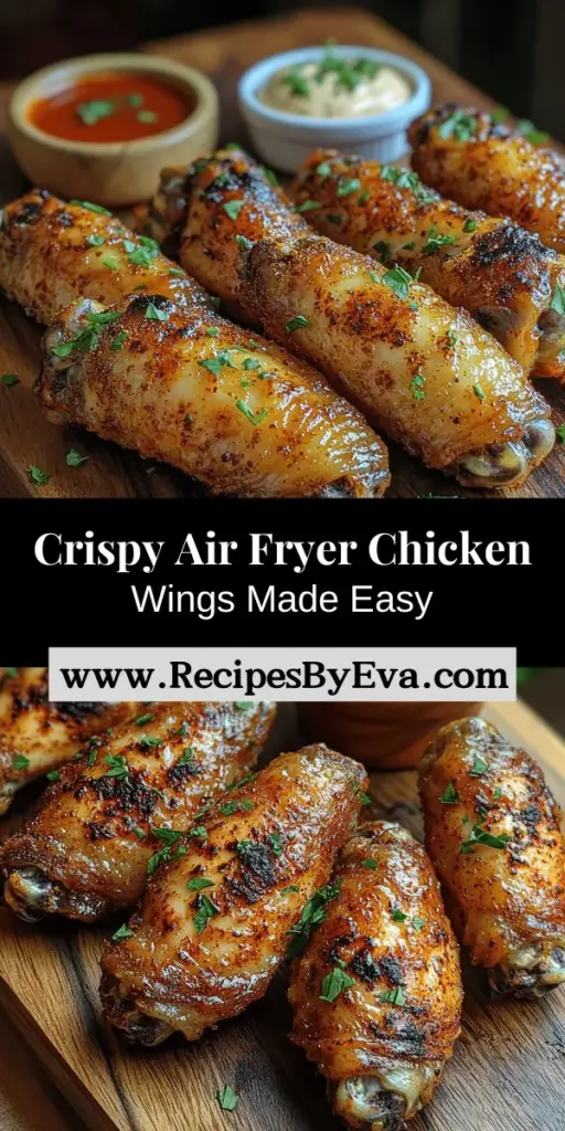 Craving crispy chicken wings without the guilt? Discover the art of making perfect air fryer chicken wings with this easy recipe. Enjoy crispy, flavorful wings using just a light coating of oil for a healthier twist on this classic favorite. Learn about the unique history of chicken wings, essential ingredients for flavor, and helpful preparation tips. Perfect for game days, parties, or cozy family dinners, these wings are sure to impress!