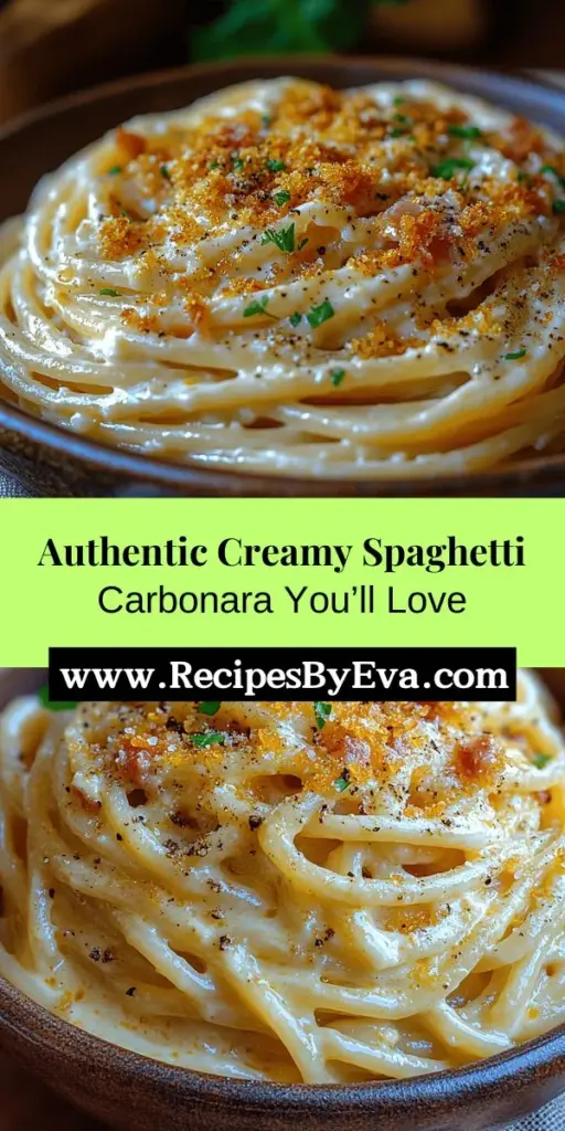 Indulge in the rich tradition of Spaghetti Carbonara, a beloved Italian dish renowned for its creamy texture and savory flavors. Discover how to create an authentic version using high-quality ingredients like guanciale, fresh eggs, and Pecorino Romano cheese, without any cream. This recipe captures the essence of Italy, offering a delightful culinary experience. Perfect for family meals or dinner parties, it brings a taste of Italy to your table. Enjoy this classic dish with friends and savor the joy of cooking together!