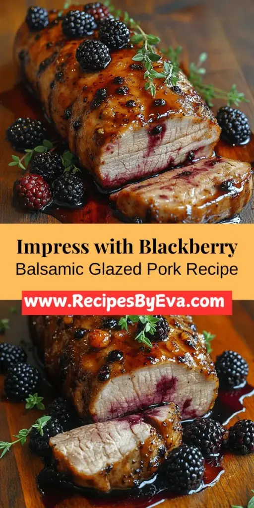 Discover the deliciousness of Blackberry Balsamic Glazed Pork, a mouthwatering recipe that combines the sweetness of ripe blackberries with tangy balsamic vinegar and savory pork. This dish is perfect for any occasion, whether you're celebrating or enjoying a family dinner. With a beautiful presentation and a balance of flavors, it’s sure to impress your guests. Follow along to learn about the key ingredients, preparation tips, and serving suggestions for an unforgettable meal that your loved ones will cherish.