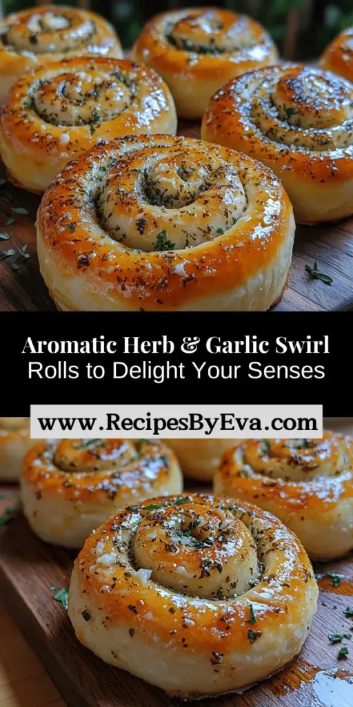 Indulge in the delightful experience of baking with this Herb & Garlic Swirl Rolls recipe. The enchanting aroma of fresh herbs and garlic filling your kitchen will surely entice everyone. With a soft, fluffy interior and a golden brown crust, these rolls are perfect for any meal, whether paired with soups, salads, or enjoyed alone with butter. Follow our step-by-step guide to master this aromatic treat and create memorable moments around the dining table.