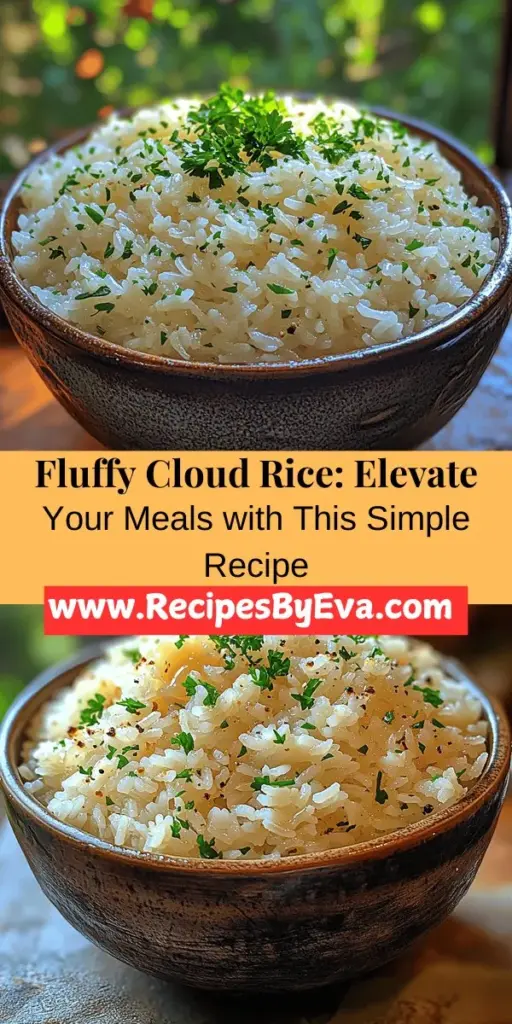 Discover how to make the perfect Fluffy Cloud Rice with this simple and delicious recipe. This light and airy rice dish enhances any meal, making it a versatile side that pairs beautifully with proteins, vegetables, and sauces. Learn about different rice types, key ingredients, and step-by-step cooking techniques to achieve that cloud-like consistency. Elevate your culinary skills and impress family and friends with this delightful addition to your dining table.