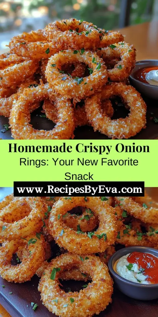 Dive into the delicious world of homemade crispy onion rings! This ultimate guide takes you on a tasty journey, highlighting the joy of making your own onion rings from scratch. Learn about essential ingredients like yellow onions, panko breadcrumbs, and the secret to that perfect crunchy batter. From preparation to frying tips, discover how to achieve restaurant-quality results at home. Perfect as appetizers or side dishes, enjoy serving these crispy delights with your favorite dips!