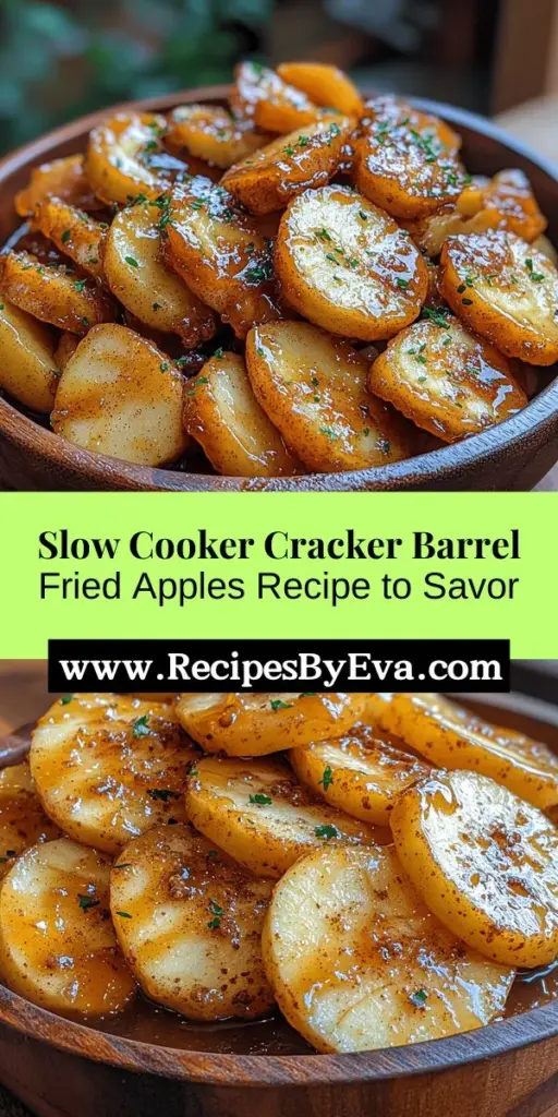 Discover the comforting flavors of Cozy Slow Cooker Cracker Barrel Fried Apples—a delightful recipe that transforms fresh Granny Smith apples into a sweet and tangy treat. This easy slow cooker dish offers the perfect aroma and taste while you focus on other tasks. Enjoy it as a delectable side with savory meats or as a warm dessert topped with vanilla ice cream. Bring warmth to your table with this nostalgic favorite that’s sure to impress family and friends.