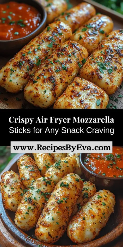 Discover the joy of making crispy air fryer mozzarella sticks, the perfect snack for any gathering or cozy night in. Enjoy the satisfying crunch and gooey cheese without the guilt of traditional frying. With easy-to-follow steps and simple ingredients, you can whip up this classic favorite in no time. Experiment with seasonings and dipping sauces for added flavor. Treat yourself and loved ones to this delightful, healthier twist on a beloved snack!