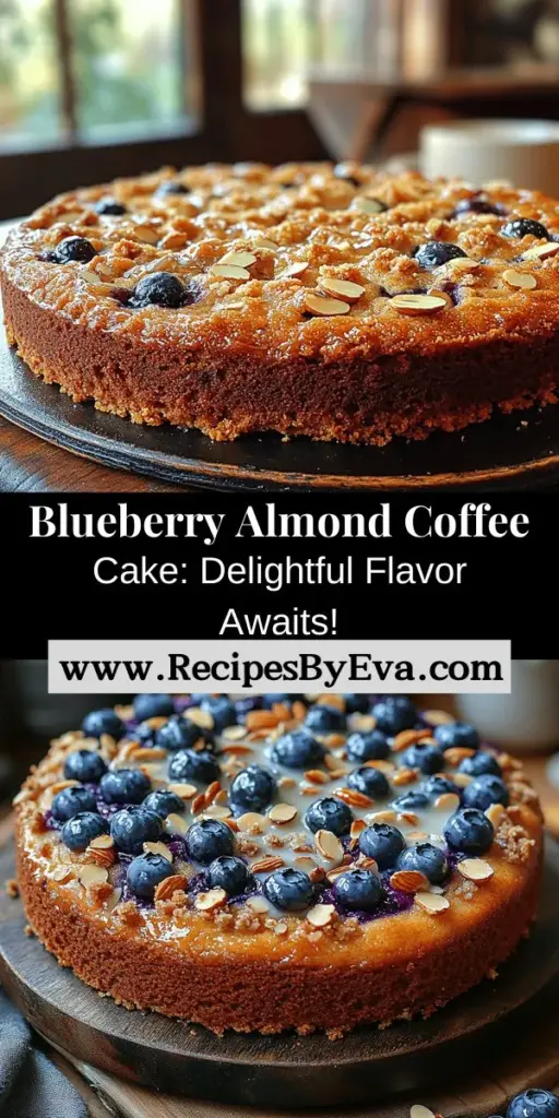Indulge in the delightful flavors of Blueberry Almond Coffee Cake, the perfect treat for any occasion. This cake combines juicy blueberries with crunchy almonds, creating a beautiful blend of textures in every bite. Ideal for breakfast, brunch, or dessert, it pairs perfectly with coffee or tea. With a simple recipe and optional glaze for added elegance, impress your friends and family with this delicious, versatile cake that’s sure to become a favorite. Enjoy baking!