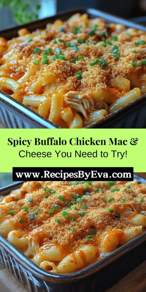 Dive into the ultimate comfort food fusion with Spicy Buffalo Chicken Mac & Cheese! This delightful dish combines creamy, cheesy elbow macaroni with tender chicken and a fiery buffalo sauce, topped with a crispy breadcrumb crust. Perfect for gatherings or cozy nights in, this recipe elevates classic mac and cheese like never before. Join us in exploring flavorful ingredients and easy steps to create a dish that's comforting, delicious, and sure to impress. Enjoy every indulgent bite!